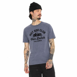 T-shirt col rond en coton homme avec Logo Log9 Gris