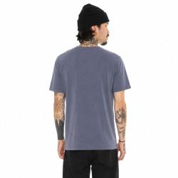 T-shirt col rond en coton homme avec Logo Log9 Gris