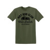 T-shirt col rond en coton homme avec Logo Log9 Kaki