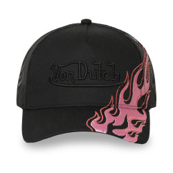 Casquette baseball imprimée avec filet et broderie 3D Feu