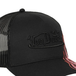 Casquette baseball imprimée avec filet et broderie 3D Feu