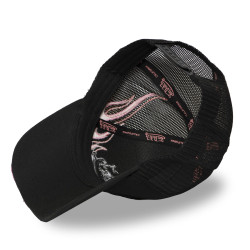 Casquette baseball imprimée avec filet et broderie 3D Feu