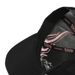 Casquette baseball imprimée avec filet et broderie 3D Feu