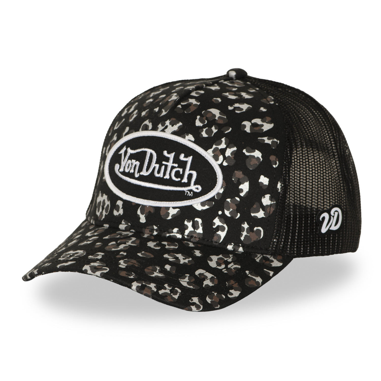 Casquette baseball avec filet et patch Leopard Foil