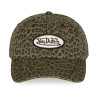 Casquette dad cap all over print léopard et écusson AOP