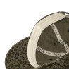 Casquette dad cap all over print léopard et écusson AOP