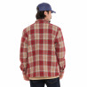 Chemise à carreaux manches longues femme avec poche patch tissé Deby