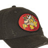 Casquette Basball effet usé avec patch Super Mario Bros Bowser