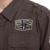 Chemise manche longues  ripstop strech sur poche et badges Stop B