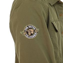Chemise manche longues  ripstop strech sur poche et badges Stop K