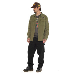 Chemise manche longues  ripstop strech sur poche et badges Stop K