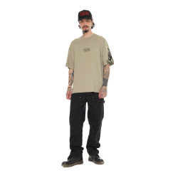 T-shirt homme relax en jersey 180GSM avec print devant et dos Boston