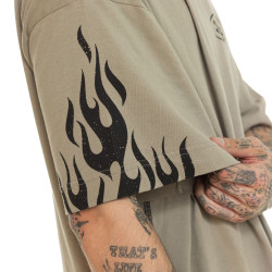 T-shirt homme relax en jersey 180GSM avec print devant et dos Boston