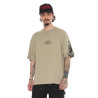T-shirt homme relax en jersey 180GSM avec print devant et dos Boston