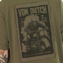 T-shirt homme relax en jersey 180GSM avec print devant et dos Pablo