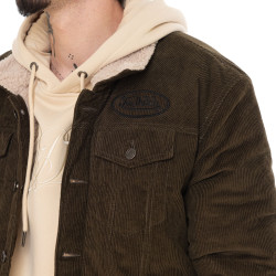 Veste homme en velours côtelé doublée Sherpa et broderie dos Jams