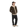 Veste homme en velours côtelé doublée Sherpa et broderie dos Jams