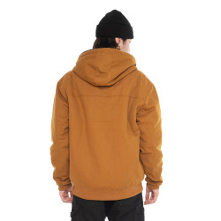 Veste à capuche homme en canvas doublée imprimé carreaux Levy