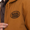 Veste à capuche homme en canvas doublée imprimé carreaux Levy