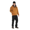 Veste à capuche homme en canvas doublée imprimé carreaux Levy