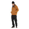 Veste à capuche homme en canvas doublée imprimé carreaux Levy