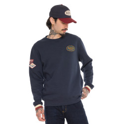 Sweat col rond en molleton avec écusson Lewis