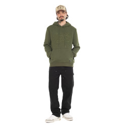 Sweat à capuche en molleton avec broderie Ruben