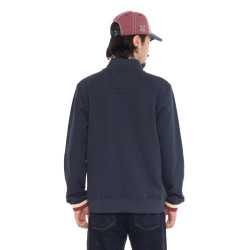 Sweat zippé en molleton avec écusson Wyatt