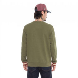 Sweat zippé en molleton avec écusson Wyatt