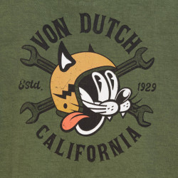 T-shirt homme regular en jersey 160GSM print devant et dos Catlif