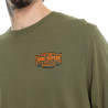 T-shirt homme regular manches longues jersey160GSM print devant Flynn
