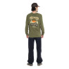 T-shirt homme regular manches longues jersey160GSM print devant Flynn