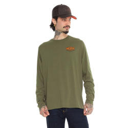 T-shirt homme regular manches longues jersey160GSM print devant Flynn