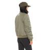 Doudoune courte intérieur imprimé avec zip poches et patch Pimp