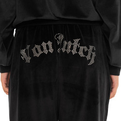 Pantalon de jogging femme envelours avec poches et strass Velvet