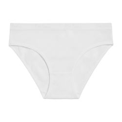 Lot de 3 slips femmeen coton uni et imprimé ceinture fine 2cm BWF