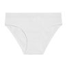 Lot de 3 slips femmeen coton uni et imprimé ceinture fine 2cm BWF