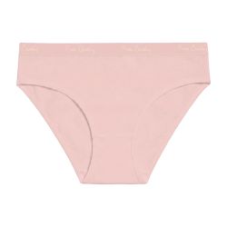 Lot de 3 slips femmeen coton uni et imprimé ceinture fine 2cm BGP