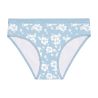 Lot de 3 slips femmeen coton uni et imprimé ceinture fine 2cm Pck1