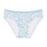 Lot de 3 slips femmeen coton uni et imprimé ceinture fine 2cm Pck1