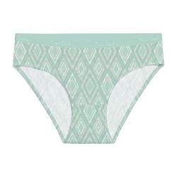 Lot de 3 slips femmeen coton uni et imprimé ceinture fine 2cm Pck12
