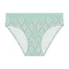 Lot de 3 slips femmeen coton uni et imprimé ceinture fine 2cm Pck12