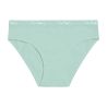 Lot de 3 slips femmeen coton uni et imprimé ceinture fine 2cm Pck12