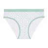 Lot de 3 slips femmeen coton uni et imprimé ceinture fine 2cm Pck12