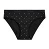 Lot de 3 slips femmeen coton uni et imprimé ceinture fine 2cm Pck6