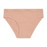 Lot de 5 slips femmeen coton uni ceinture fine 2cm Class