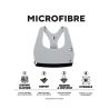 Lot de 3 brassières femme en polyamide unie modèle Actif