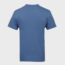 T-shirt homme uni col rond regular en coton avec logo brodé 618290