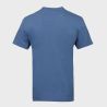 T-shirt homme uni col rond regular en coton avec logo brodé 618290