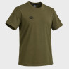 T-shirt homme uni col rond regular en coton avec logo brodé 618290